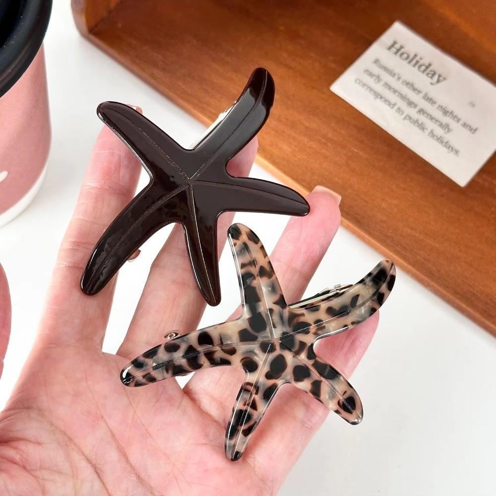 Ocean Series Starfish Hair Clip 7.5cm Spring Hair Clip Sweet Hair Barrettes for Women