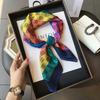 71 × 71 small square scarf silk scarf women's light luxury style thin scarf European and American neck protection versatile matching shirt spring and