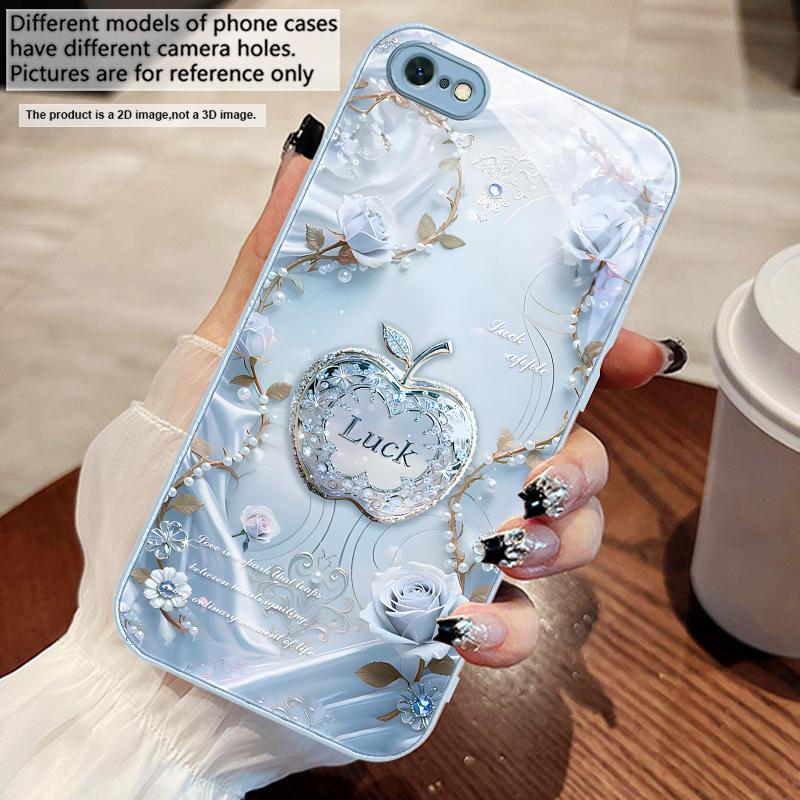 Lucky and Romantic Love For iPhone 17 Air 16 E 15 14 13 Plus 12 Mini 11 17 Pro Max XR Xs Max 16E 7 8 Tempered Glass Phone Case