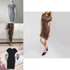 Elegantes Damen Bodycon Bleistiftkleid mit kurzen Ärmeln für den Sommer, lässig, Übergrößen