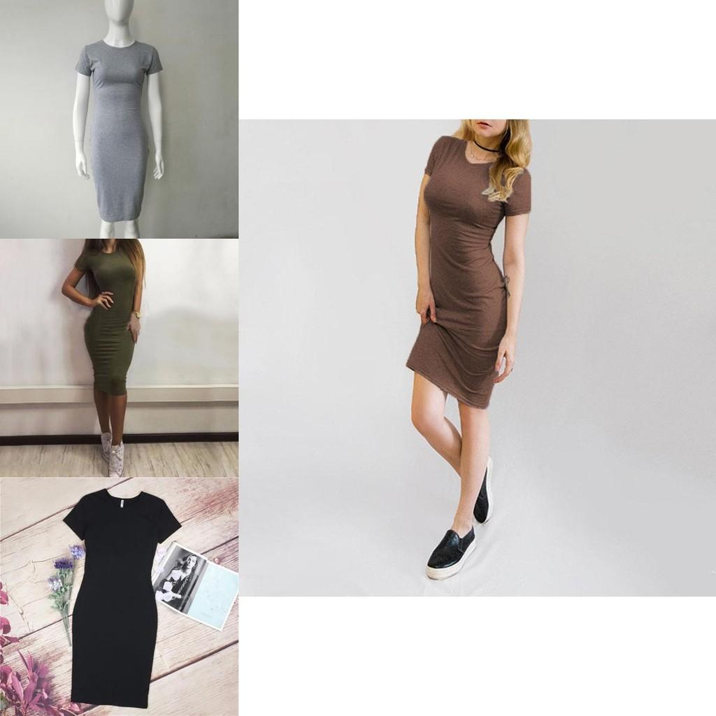 Elegantes Damen Bodycon Bleistiftkleid mit kurzen Ärmeln für den Sommer, lässig, Übergrößen