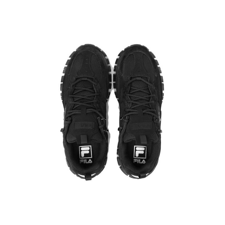 Fila Twine Max Mesh Comfortable Versatile Low-Top Lifestyle Sneakers Unisex Sneakers Black 1RM02760G_001