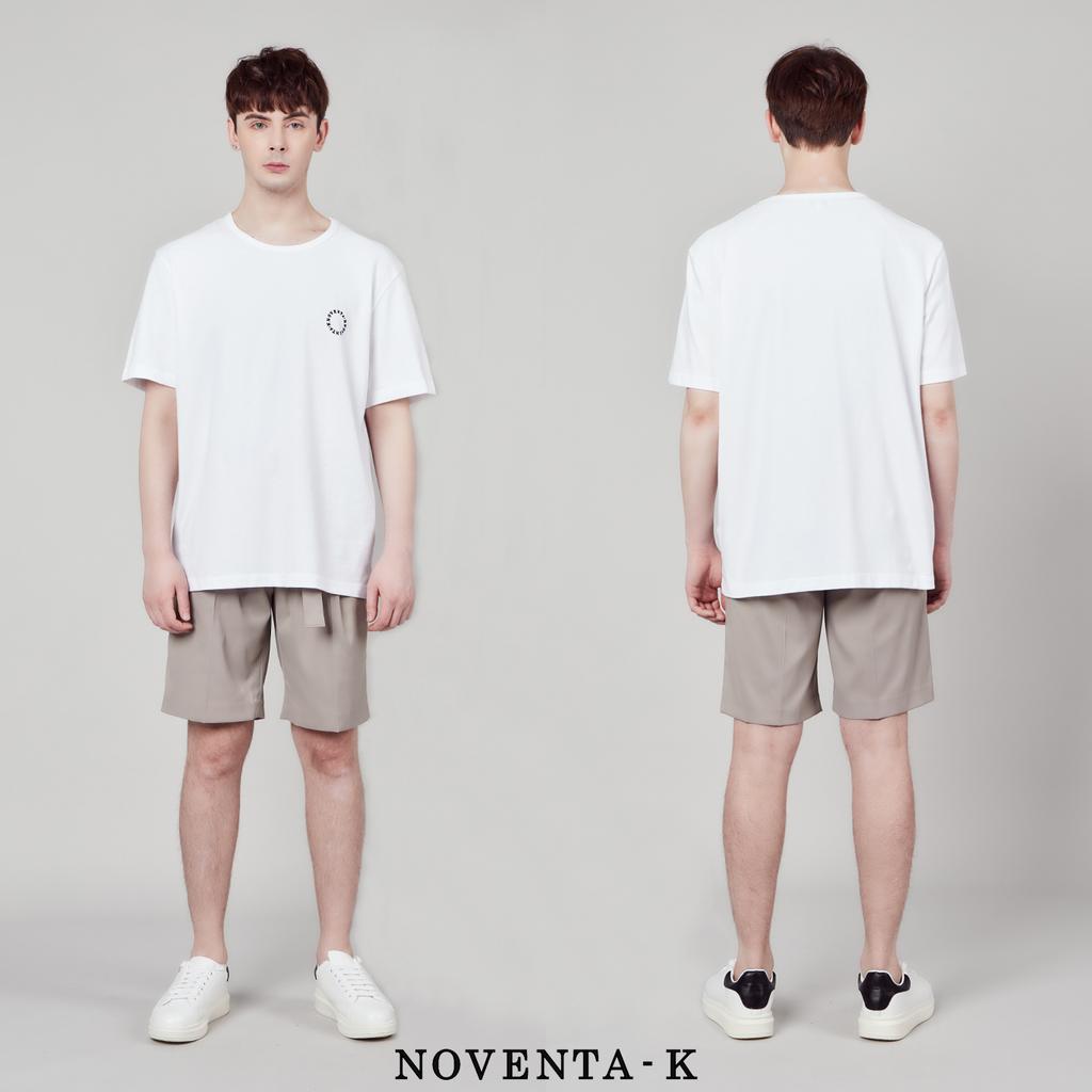 NOVENTA-K Round Pique Short Sleeve T-Shirt White