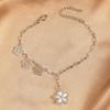 1PC Women's Fashion Flower Pendant, Foot Chain, Zircon Accessory, Suitable for Date, Party, Festival Gift -6051