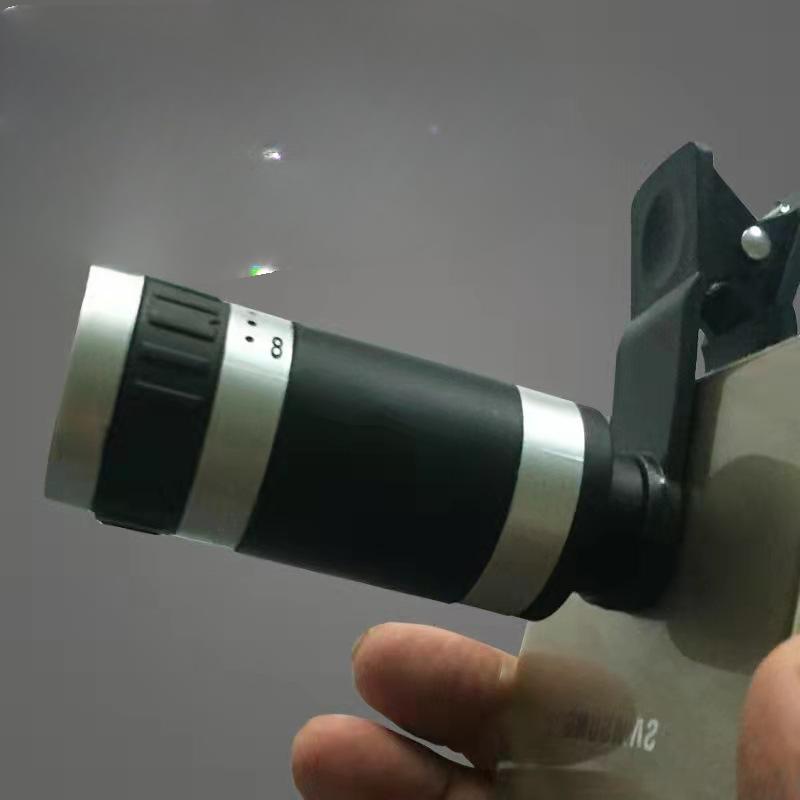 Tovární velkoobchodní teleobjektiv 8x18 s fotoaparátem pro mobilní telefon Teleskop Širokoúhlé venkovní fotografování s vysokým rozlišením.