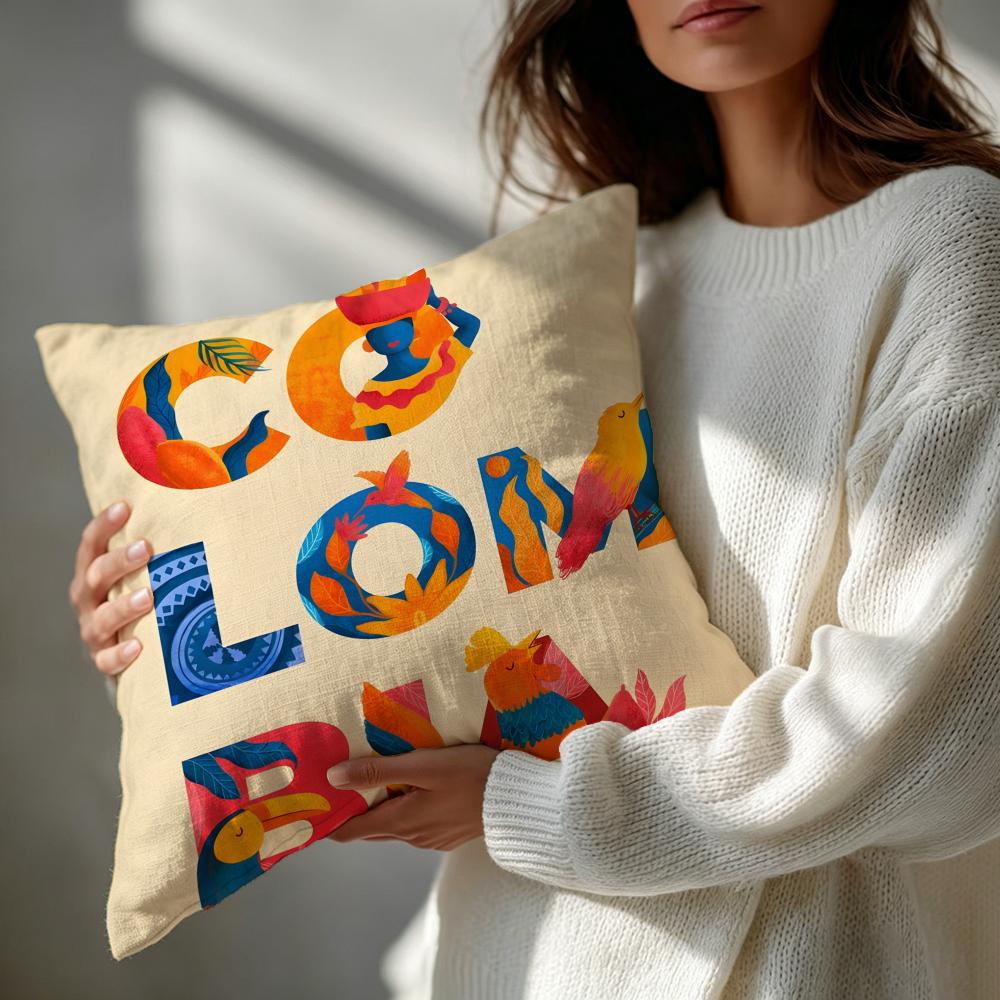 PColombian geometric styles Cushion Cover Patterned Cushion Cover Romantic  Cozy Home Sofa Decoration