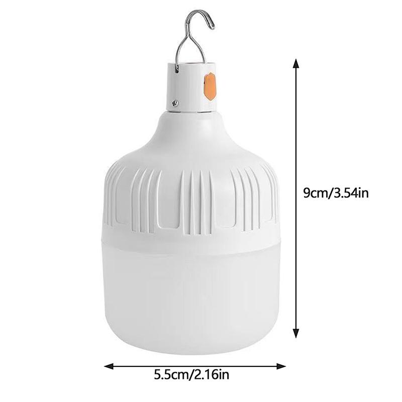 1Pc Outdoor Usb Rechargeable Led Lamp Bulbs 60W Emergency Light Hook Up Camping Fishing Portable Lantern Night Lights