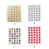 10 Sheets Award Flash Sticker Five-pointed Star Removable Praise Label Kindergarten Decorations Reward Decals Supplies