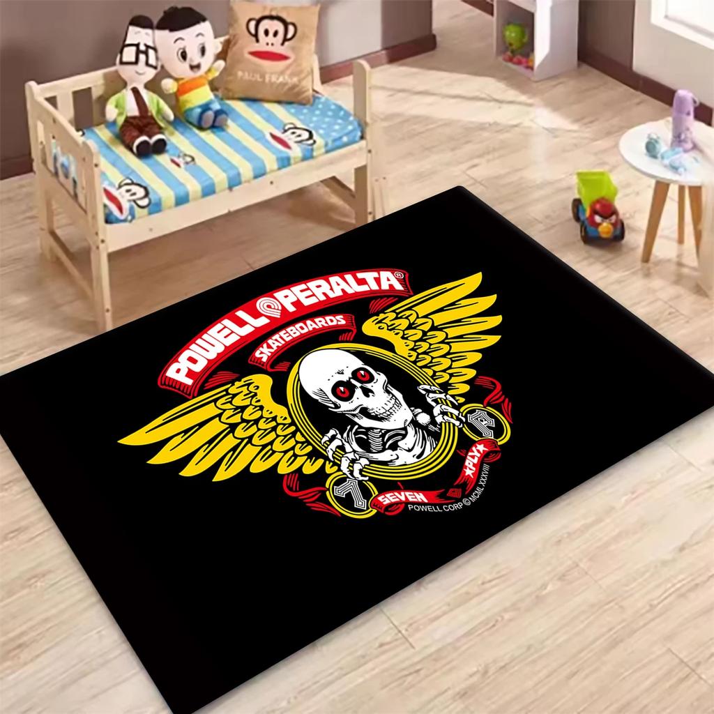 P-Powell P-Peralta skateboard Tappeti Antiscivolo Tappeto Multifunzione Tappeti per Soggiorno Zerbini per Ingresso Casa Cucina Corridoio