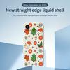 For iPhone 17 Air Case Lovely Christmas Pattern Printing Straight Edge TPU Phone Back Cover