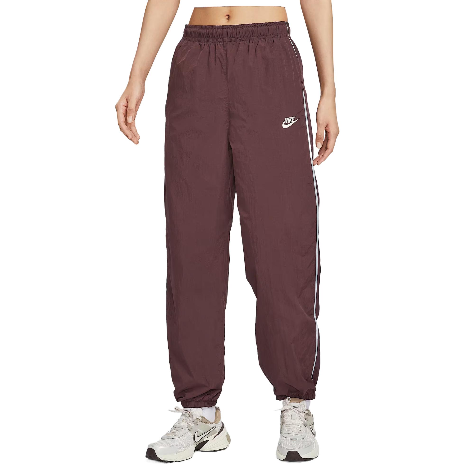 Nike Sportswear Windrunner Burgundy Crush Women s Woven Pants IM8032-652 XL