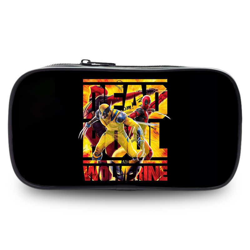 Deadpool And Wolverine Large Capacity Oxford Fabric Pencil Case For Students