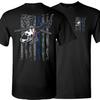 Vintage American Flag Helicopter AS350 HEMS Ambulance Aircraft T-Shirt. Summer Cotton Short Sle