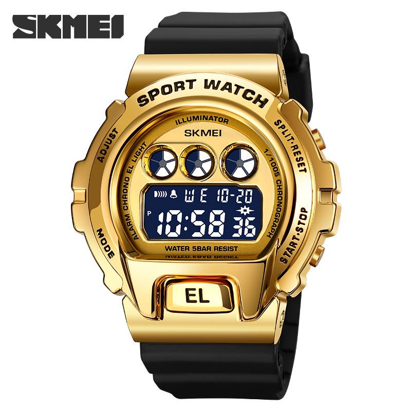 Moment Beauty Fashion Men's Sports Watch Metal Dial Trendy Brand Premium Waterproof Electronic Watch Student Watch