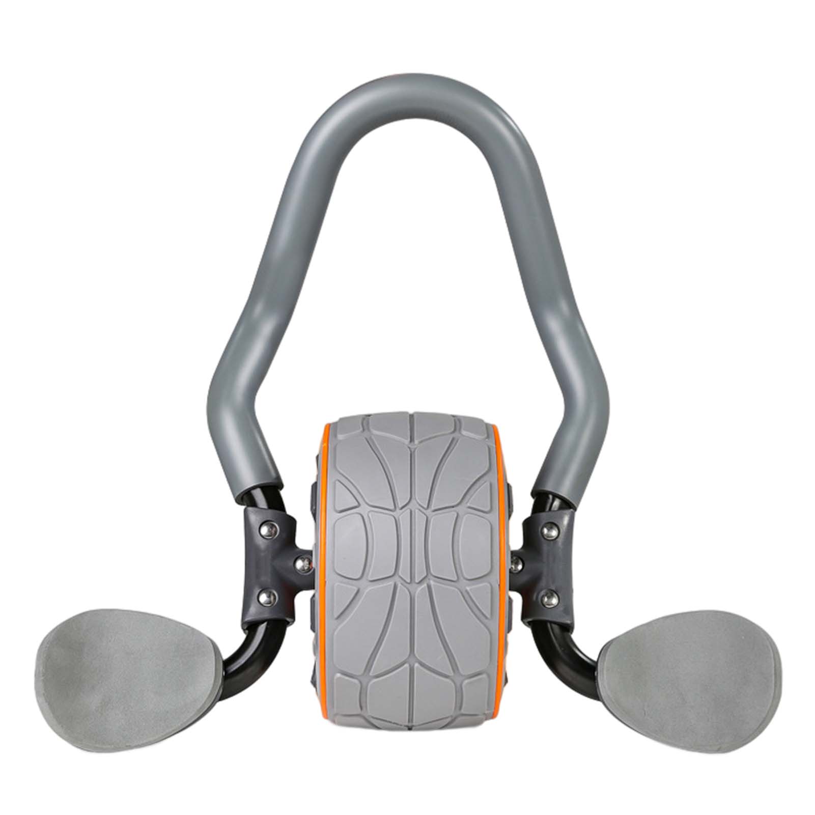 

Роликовое колесо для пресса с поддержкой локтя, наколенник, 4D ролик для пресса, немые колеса для упражнений, основное оборудование для фитнеса и тренировок серый