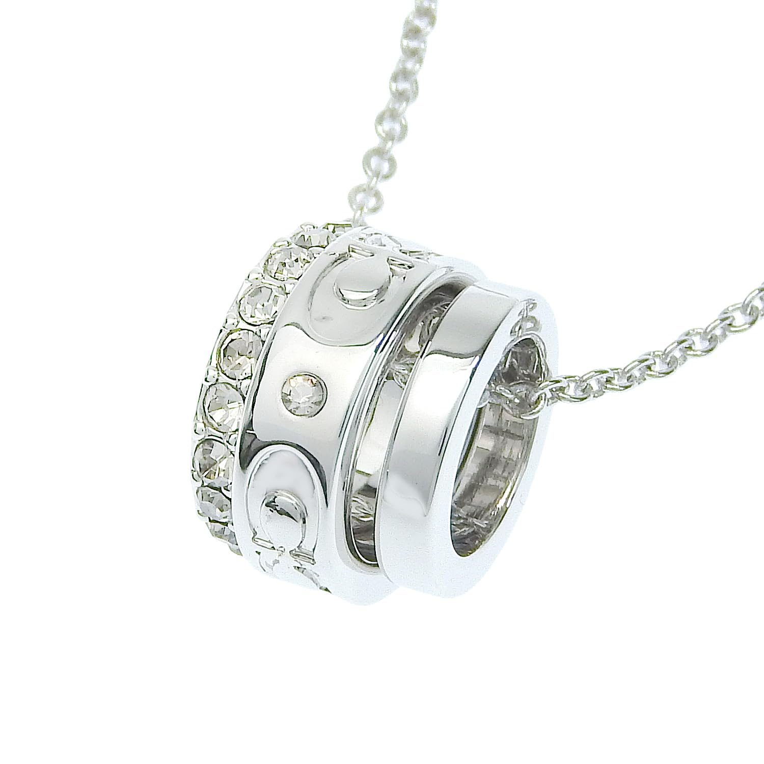 

Accessories Necklace Outlet Brand Signature Rondelle Gold Silver CI902 [Coach] Women s (SILVER/Silver) [Item]