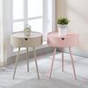 Modern Mini Round Triangular Side Table for Bedroom or Living Room - Minimalist Design