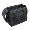 BIGMAN Double Zip Tool Bag, Volume 13, BMB-06, Durable Black Fabric Tool Bag for DIY and Outdoor Use, Model Number: 4962308193272