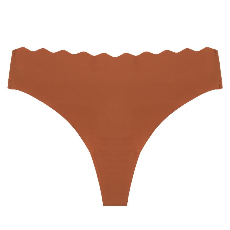 Dam Vår Sommar Enfärgad Utskuren Våg Midja Helkropp Låg Midja Osynliga Trosor