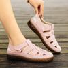 Sandals women's summer 2025 new popular Roman flat-bottomed woven soft-soled lightweight mother non-slip beach shoes