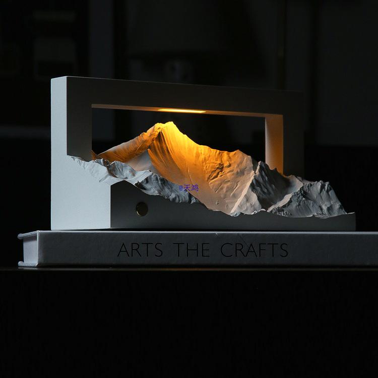 Golden Mountain Sunrise Night Light: Perfect Aroma Lamp for Weddings, Housewarmings, Birthdays, and More.