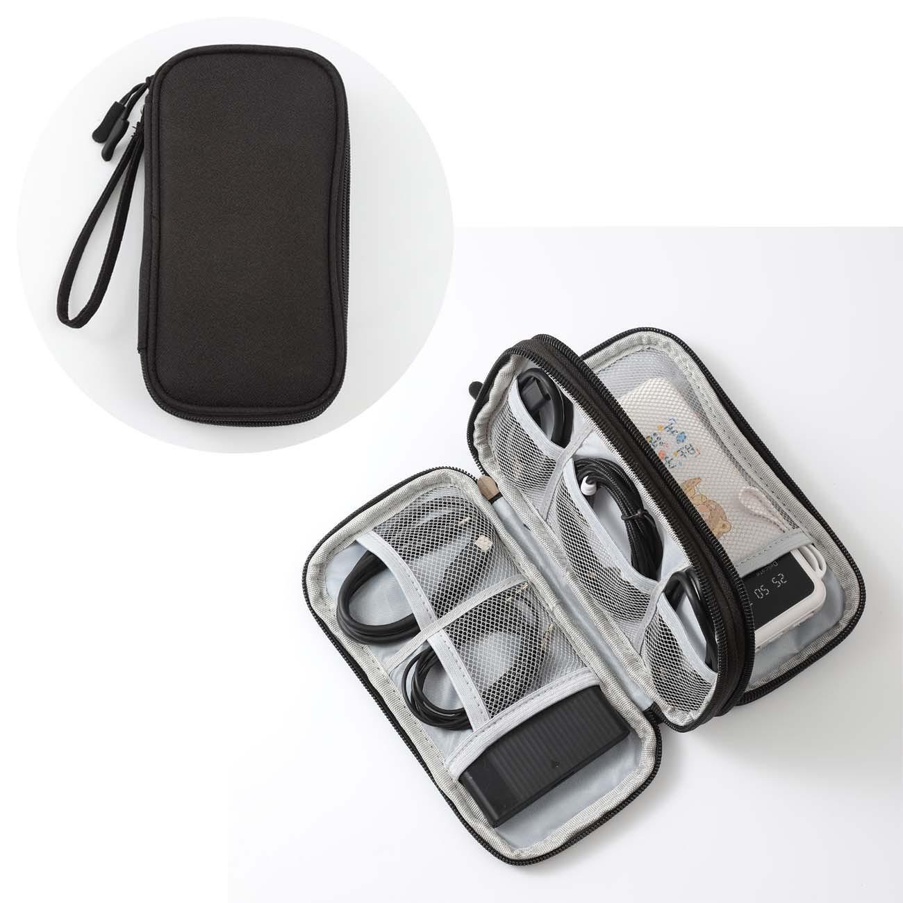 

Multi-Layer Digital Accessories Organizer: Protects Hard Drives, USBs, Earphones, and Cables.