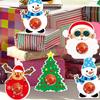 12pcs Santa Claus Snowman Elk Christmas Candy Paper Card Merry Christmas Decorations  Party Favors