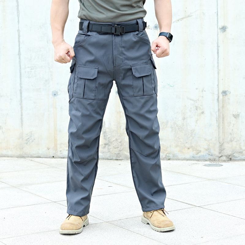 

IX4 Eagle Eye Tactical Multi-Pocket Pants - Outdoor Micro-Elastic, Wear-Resistant for Spring/Autumn XXXL сірий колір