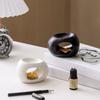Minimalist Essential Oil Burner Ceramic Aromatherapy Burner Candle Heating Holder  Yoga Studio