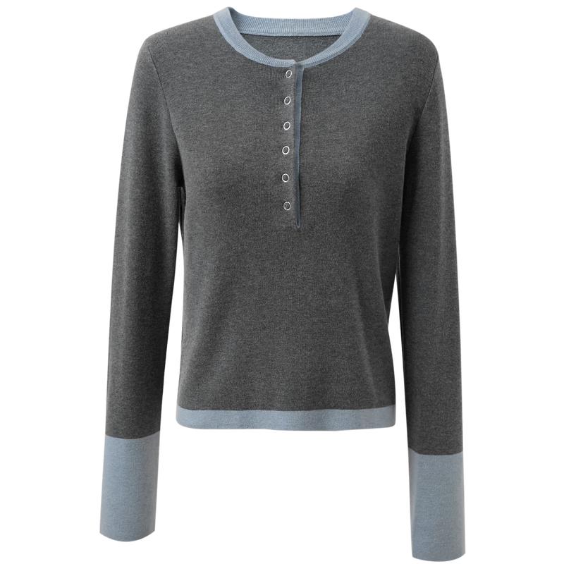 

Women s Round Neck Long Sleeve Knit Sweater M