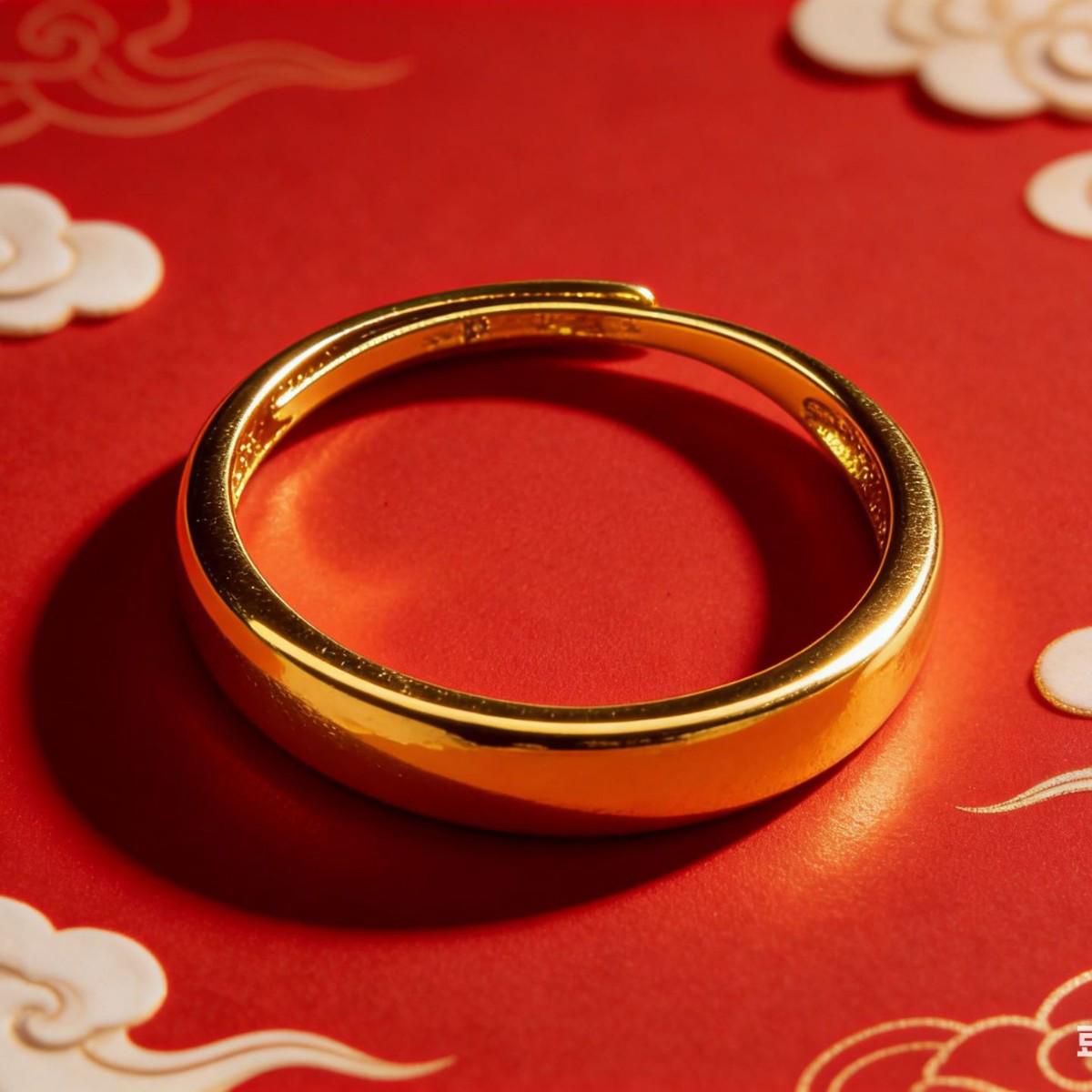 Vietnamese Flower Sand Gold Open Ring - Women s Timeless Wedding Jewelry Adjustable Open золотой