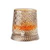 Elegant Rotating Whiskeys Cup Crystal Glass Easy Cleaning Design Wine Vessel Accessories Drinkware for Parties