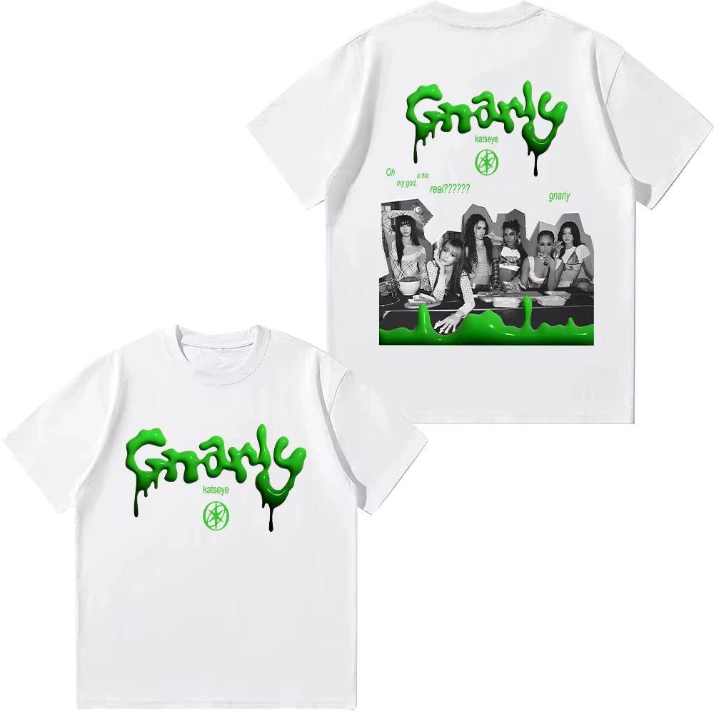 Hip Hop Streetwear Korean Kpop Streetwear Tops KATSEYE T Shirt KATSEYE Grunge Graphic T-shirts Unisex Casual High Quality
