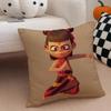 Popular Chinese Mytho Animation NNezha Cushion Cover Throw Pillow Cover Hidden Button Durable Polyester Chair Cushion