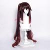 Women Genshin Impact HuTao Cosplay 110cm Long Wig Brown Wig Cosplay Anime Cosplay Wigs Heat Resistant Synthetic Wigs Halloween