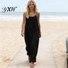 All Season Dress Women's Backless Cami Summer Casual Sleeveless Boho Beach Maxi for Body Shapes Spaghetti Strap Vacation Long Sundress with