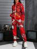 Spring and Autumn New Women's Casual Fashion Zipper Hooded Sweater Sweatpants Set Lightweight and Comfortable