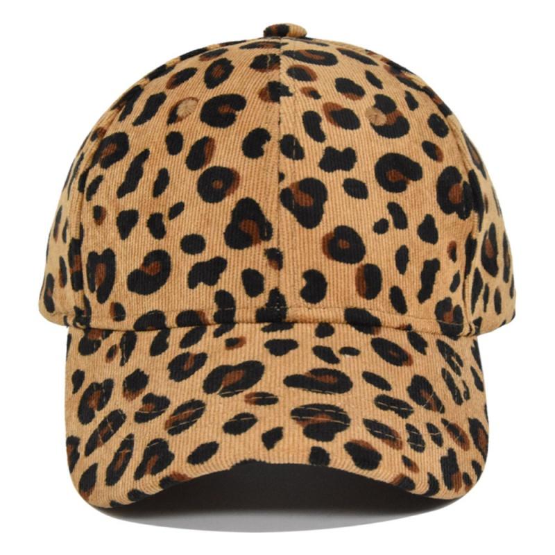 Trendy Unisex Leopard Print Baseball Cap, Stylish Round Top Hat for Outdoor Sun Protection Casual Lovers Ins Duckbill Cap