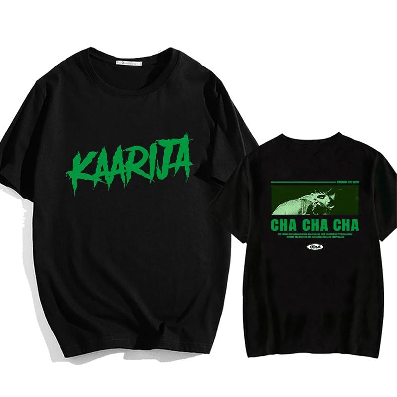 

Käärijä Cha Cha Cha Finland Eurovision 2023 Kaarija T Shirts Short Sleeved Fashion Simple Printing Tshirts Loose Summer Tops S