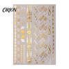 Adult Child Fake Tattoos Golden Silver-color Metallic Tattoo Sticker for Women Girls, Temporary Stickers Face Body Arm Decoration, Waterproof