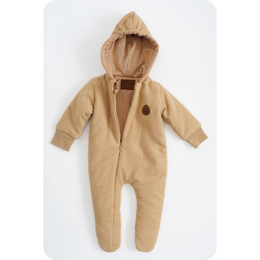 Babyoverall mit Kapuze und Booties