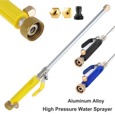 Car Washing High Pressure Water Sprayer Aluminum Alloy Hose Rod Nozzle Sprayer Compact Garden Patio High Pressure Washer Tools