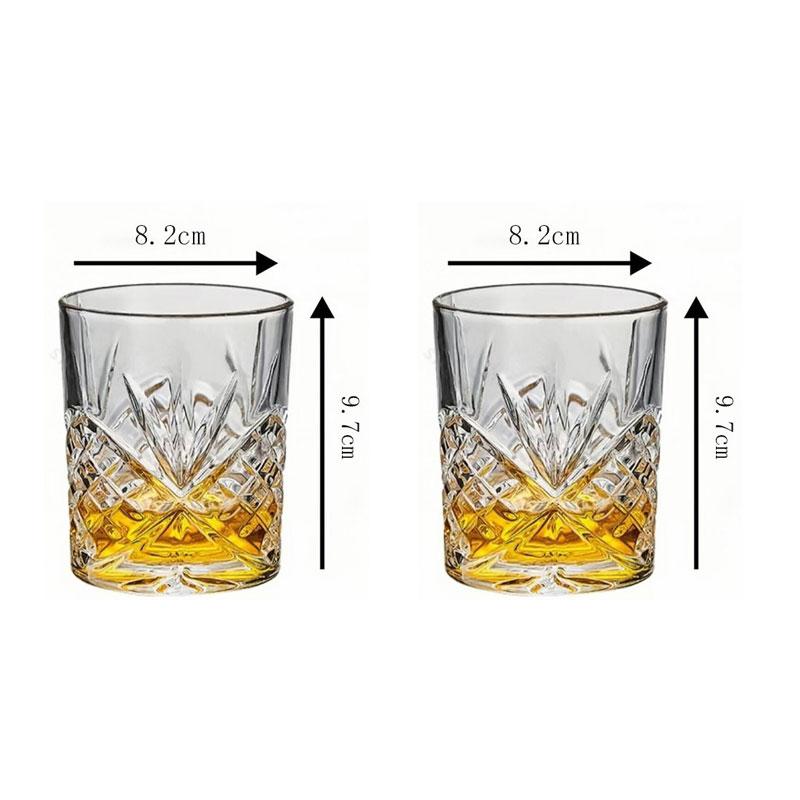 

330ml or 350ml Creative Whiskey Glass Long Island Iced Tea Cup Cocktail Mojito Glasses Carved Foreign Wine Glass Camping Cooking