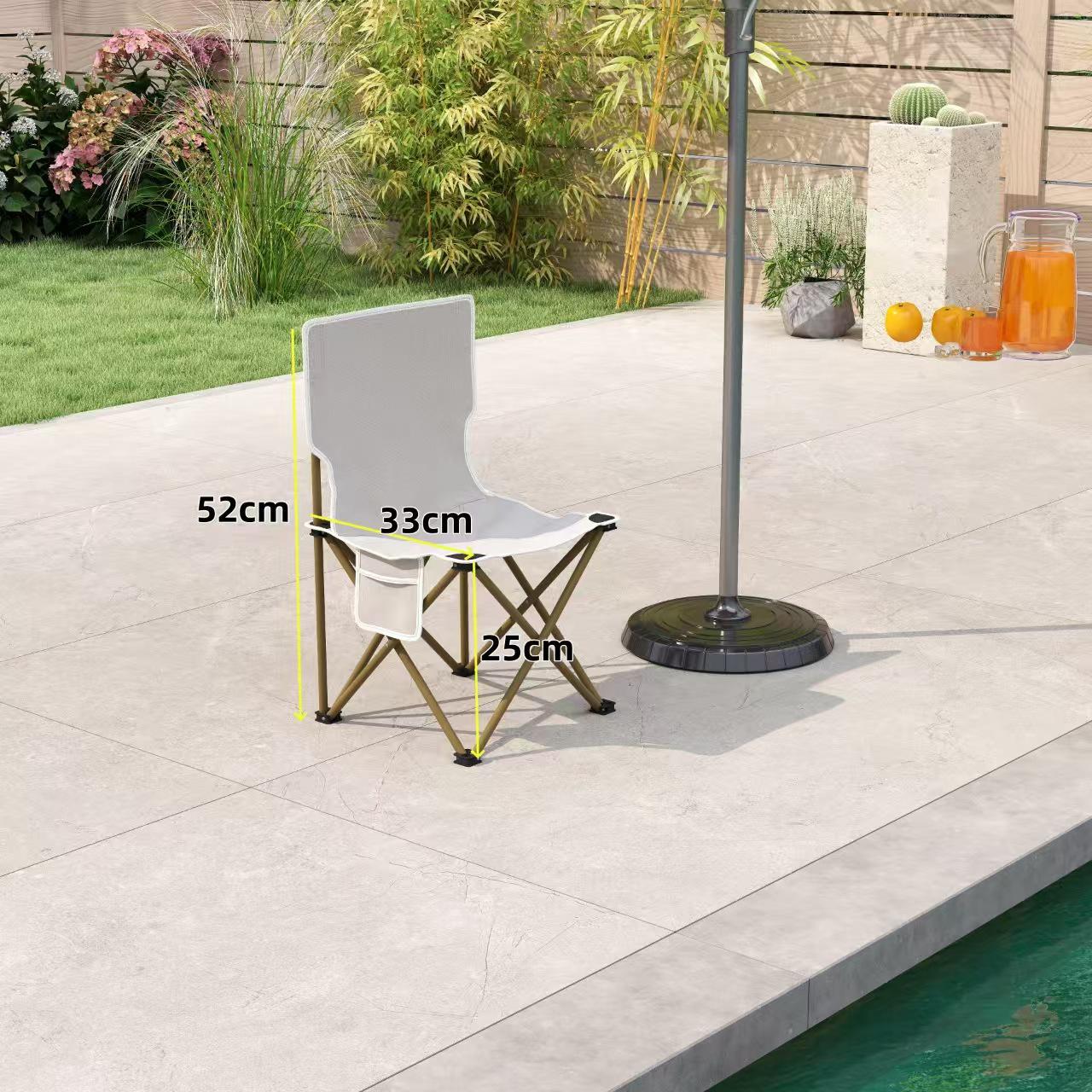 Lightweight Portable Reclining Moon Chair: Outdoor Folding Lounger for Camping & Fishing.