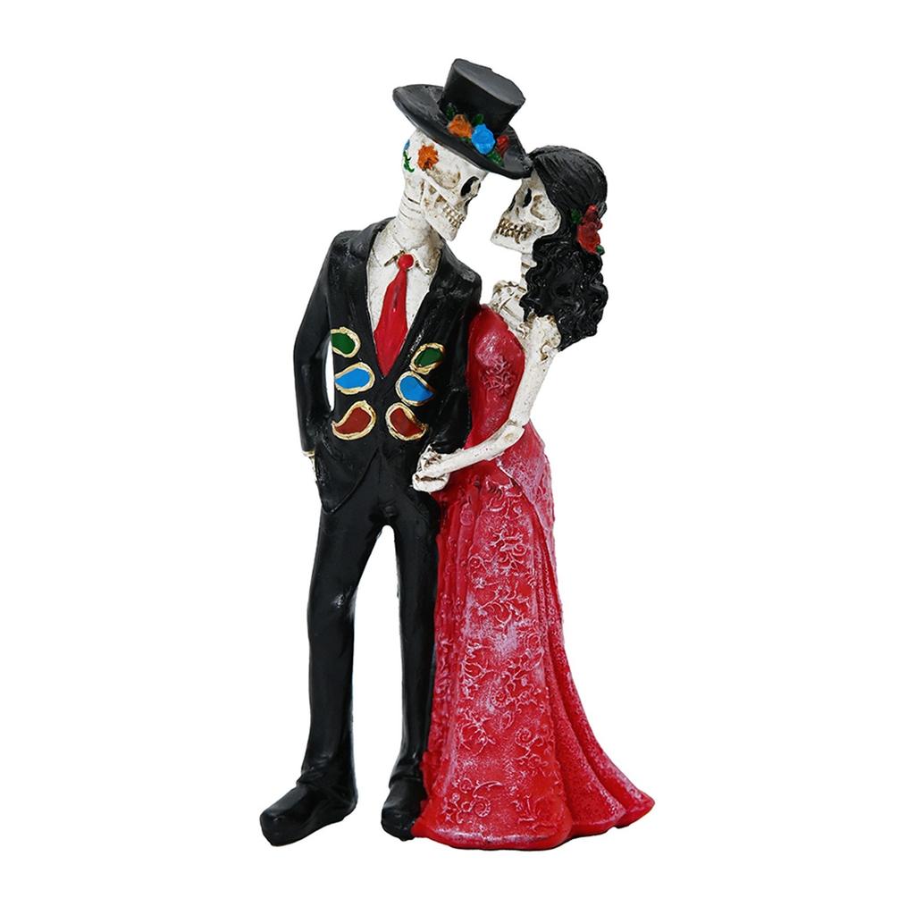 Halloween Skeleton Couple Ornaments Creative Desktop Private Room Party Gathering Atmosphere Decoration Skeleton Ornaments
