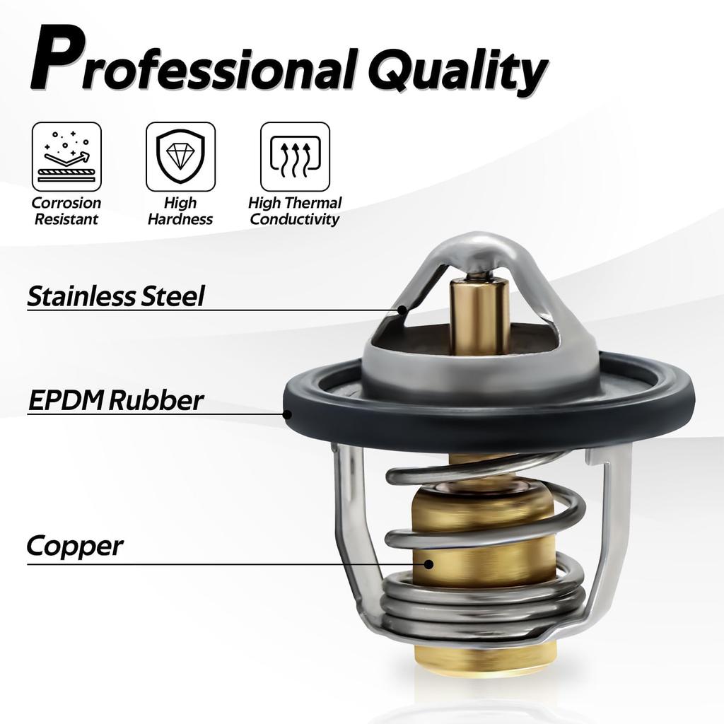 KPALAG Thermostat with Seal for Suzuki GSX-R600 GSX-R750 GSX-S750 GSF1250S GSX1300R 82℃ Thermostat Replacement # 17670-76G00