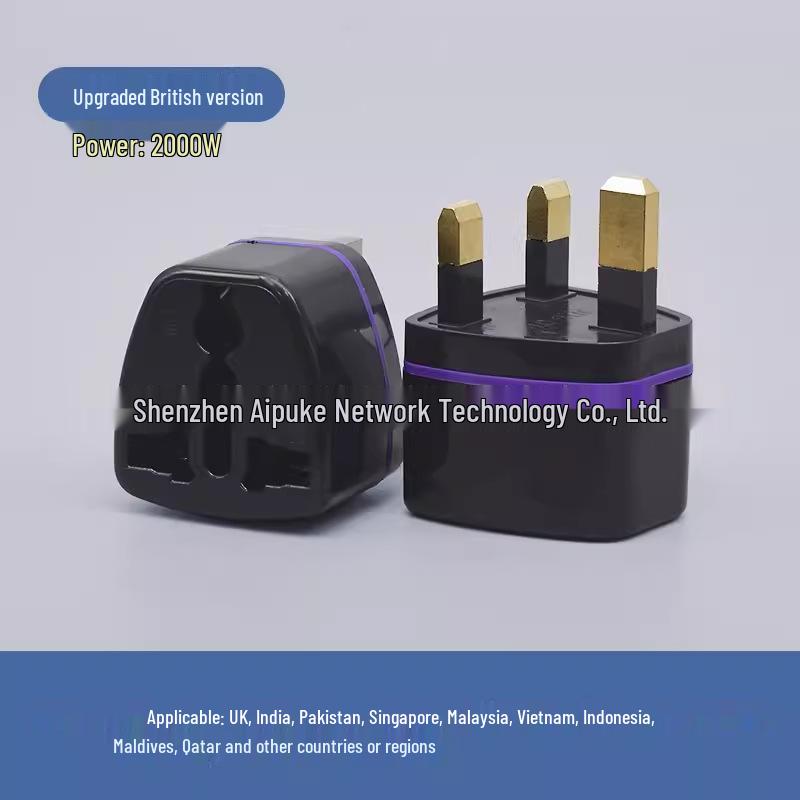 Pure Copper Universal Adapter Plug: UK, EU, US to Australia/Germany Standards