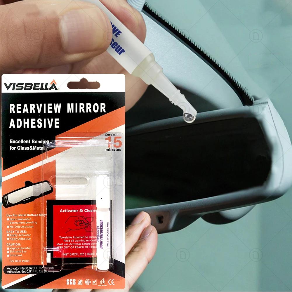 Car Rearview Mirror Adhesive - Strong Bond for Glass & Metal, Auto Repai