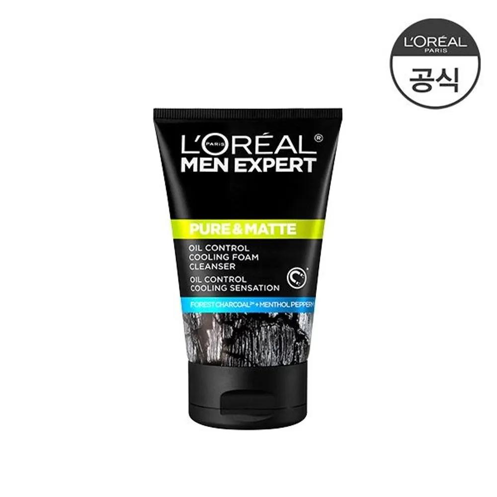 Men Pure & Matte Oak Charcoal Icy Effect Foam 100ml