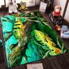 Colorful Fish and Underwater Tree Design Carpet for Living Room Suitable for use as an anti-slip for living room bedroom sofas